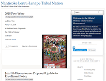 Tablet Screenshot of nanticoke-lenapetribalnation.org